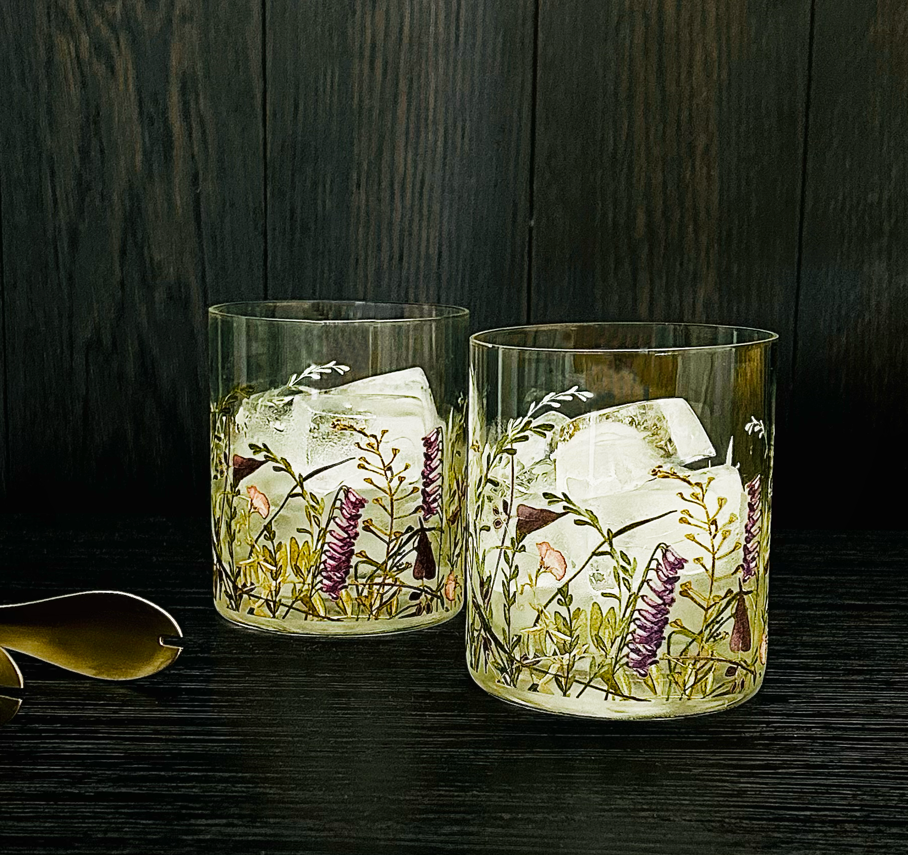 NEW Wildflower Old Fashioned Single Glass  - PRE-ORDER FOR APPROX EARLY OCT DELIVERY