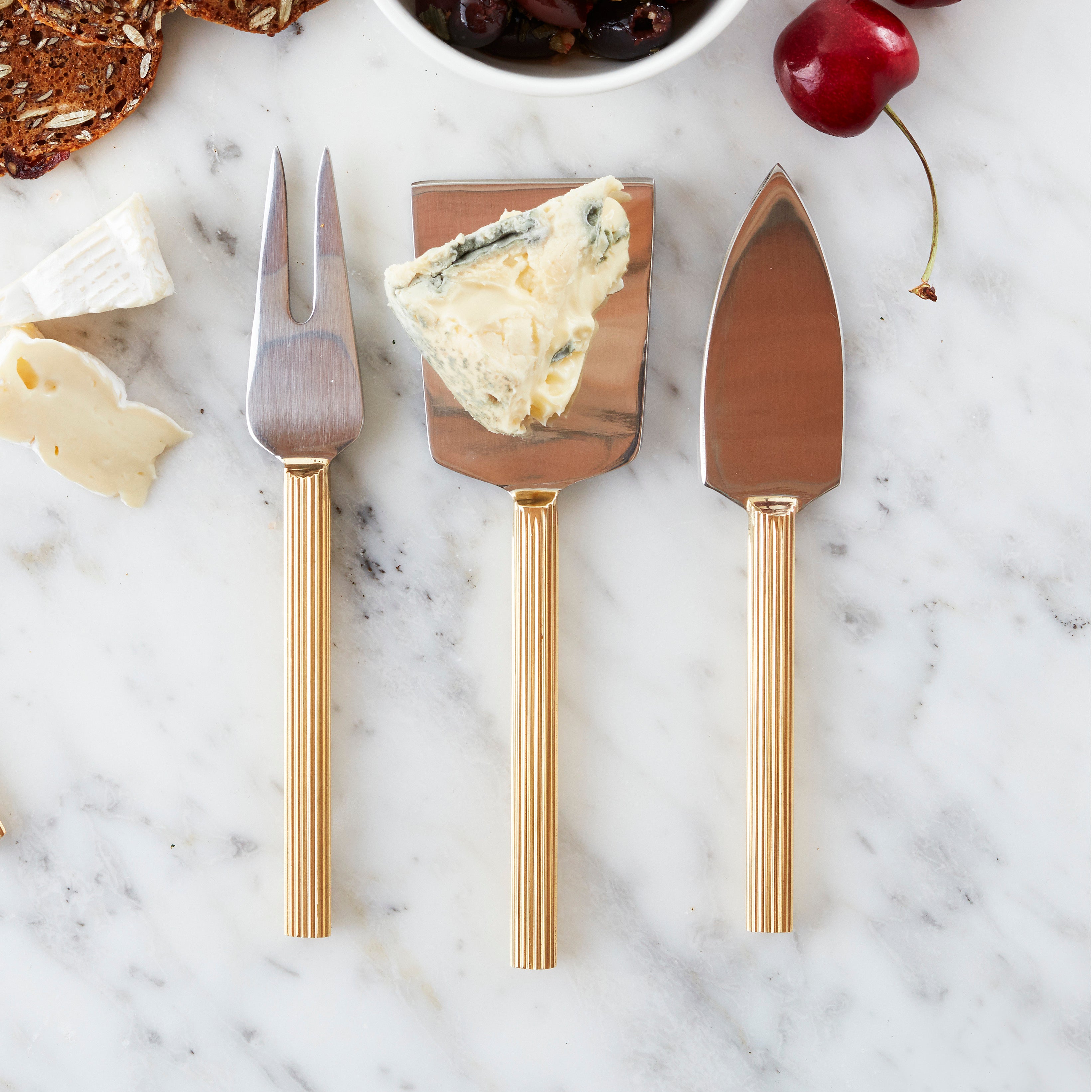 Nel Lusso Lino Cheese Knife Set of 3