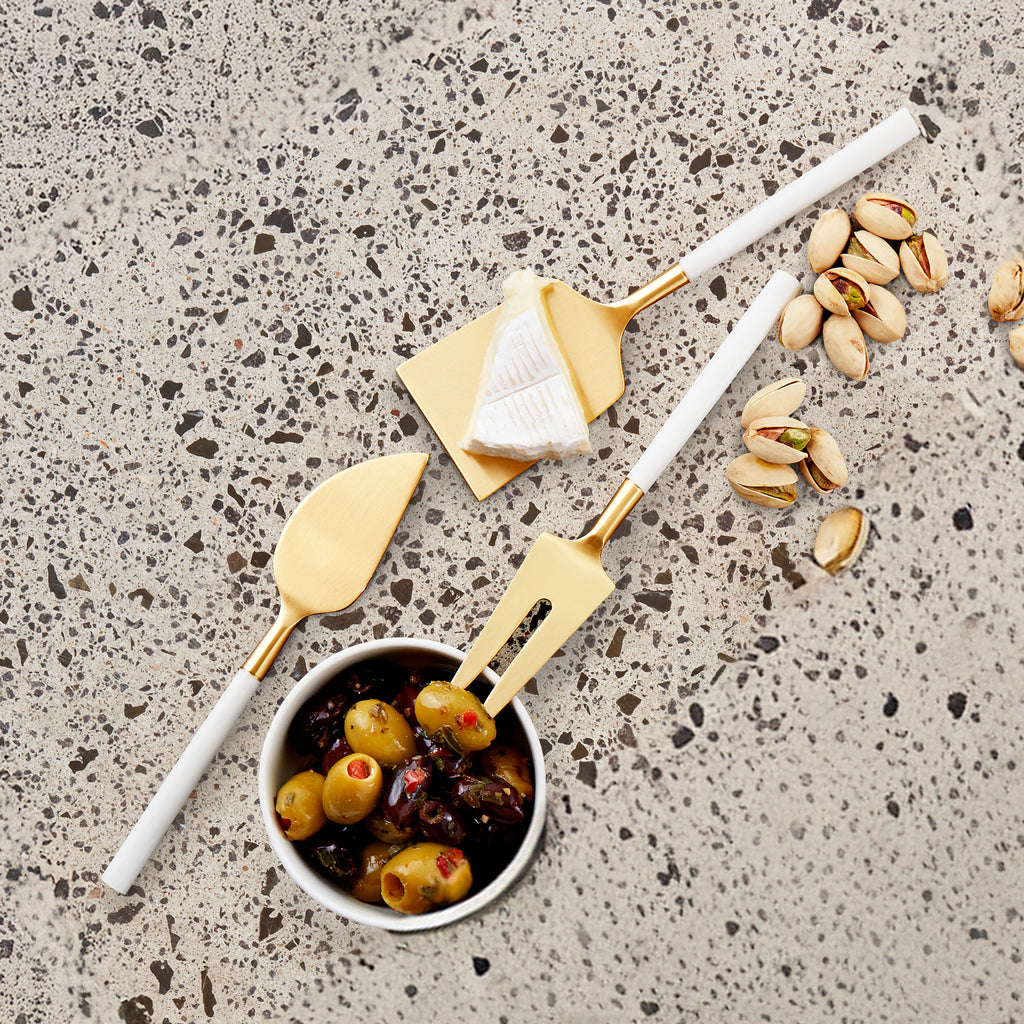 Nel Lusso Bianco Cheese Knife Set of 3