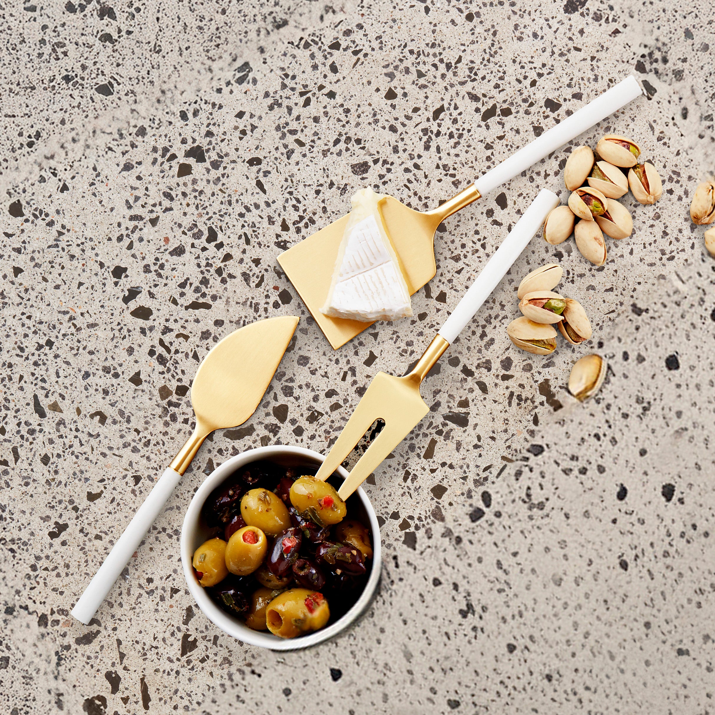 Nel Lusso Bianco Cheese Knife Set of 3