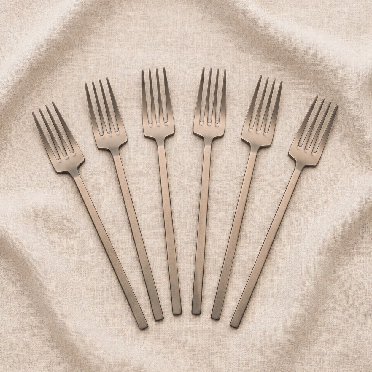 NEW Otto Dessert Fork Set of 6 Antique Bronze - Pre order for October