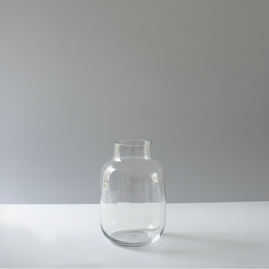 Glass Vase Large Medium 25cm